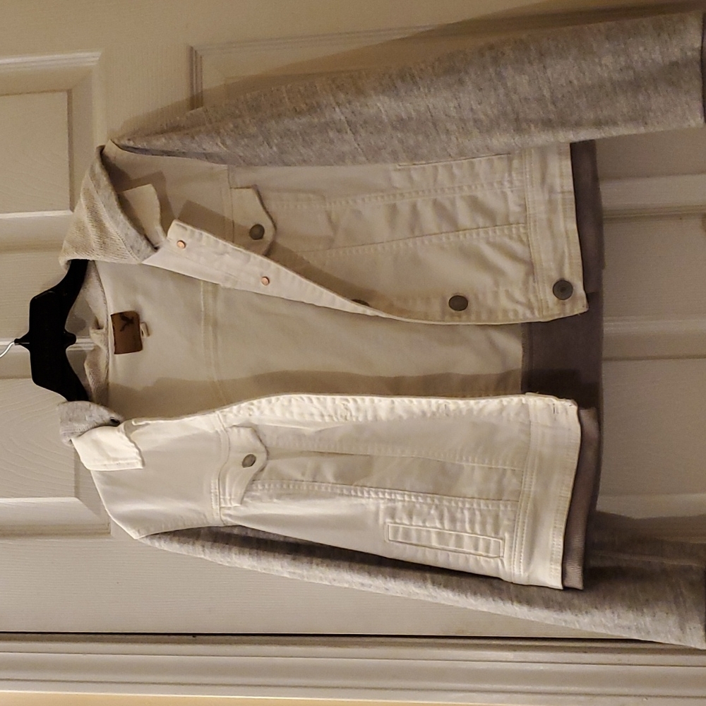 American Eagle Hooded Denim Jacket
